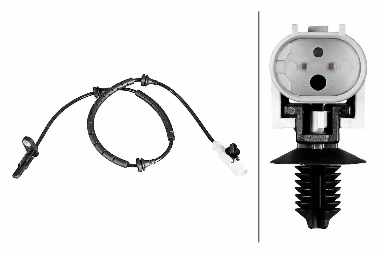 Sensor, Raddrehzahl Hinterachse HELLA 6PU 358 216-401