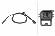 Sensor, Raddrehzahl Hinterachse HELLA 6PU 358 216-431