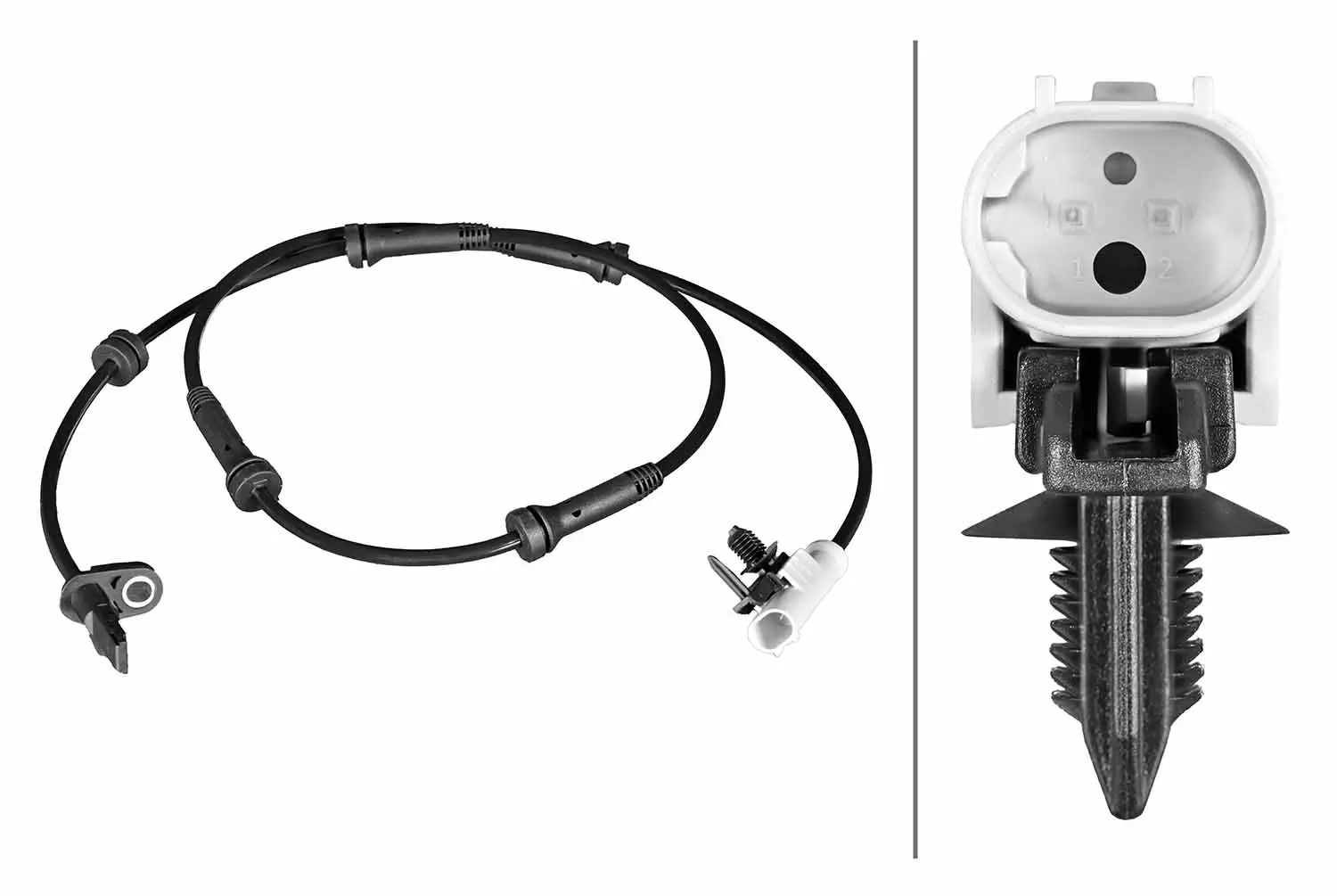 Sensor, Raddrehzahl Vorderachse HELLA 6PU 358 216-441