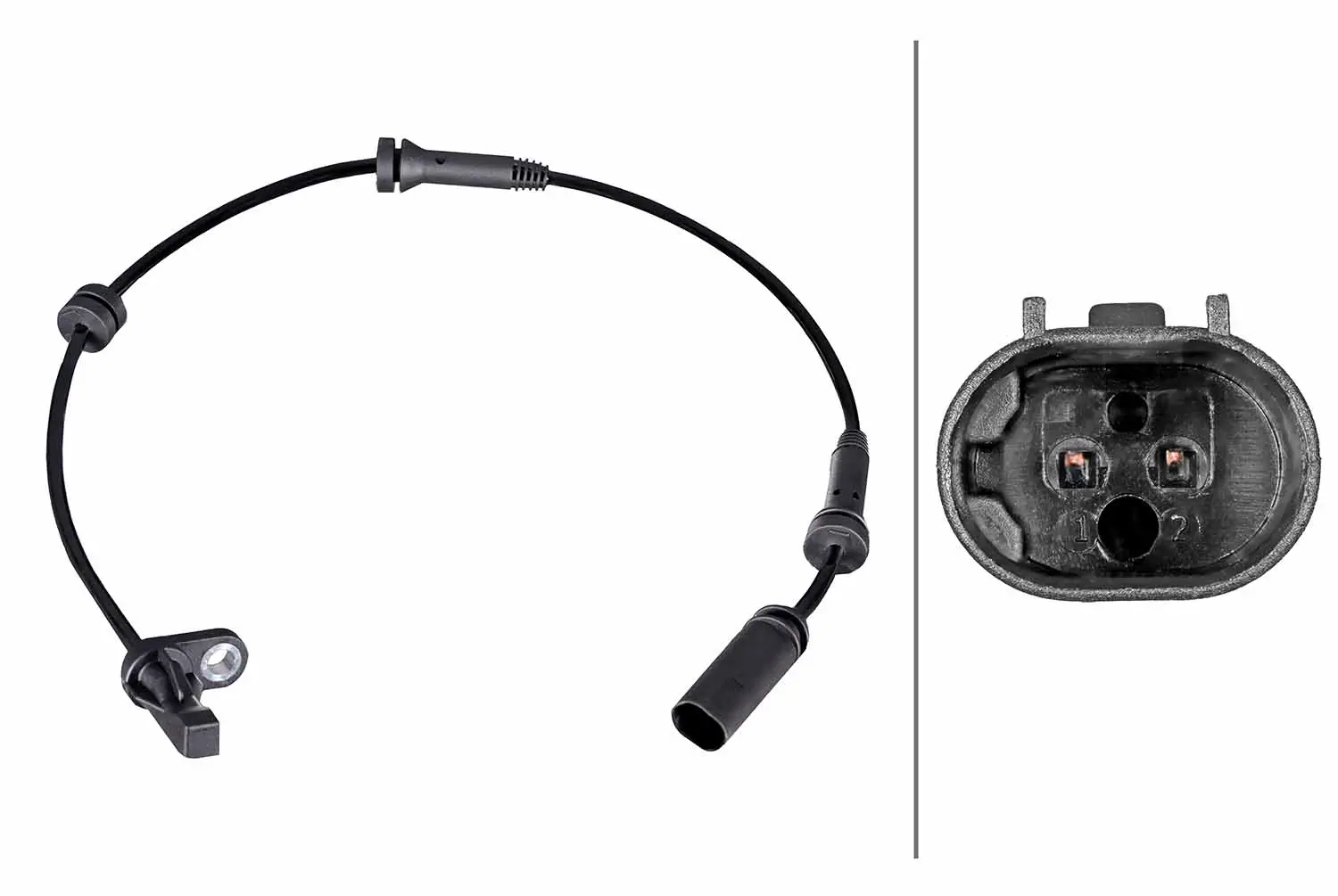Sensor, Raddrehzahl Vorderachse links rechts HELLA 6PU 358 216-521