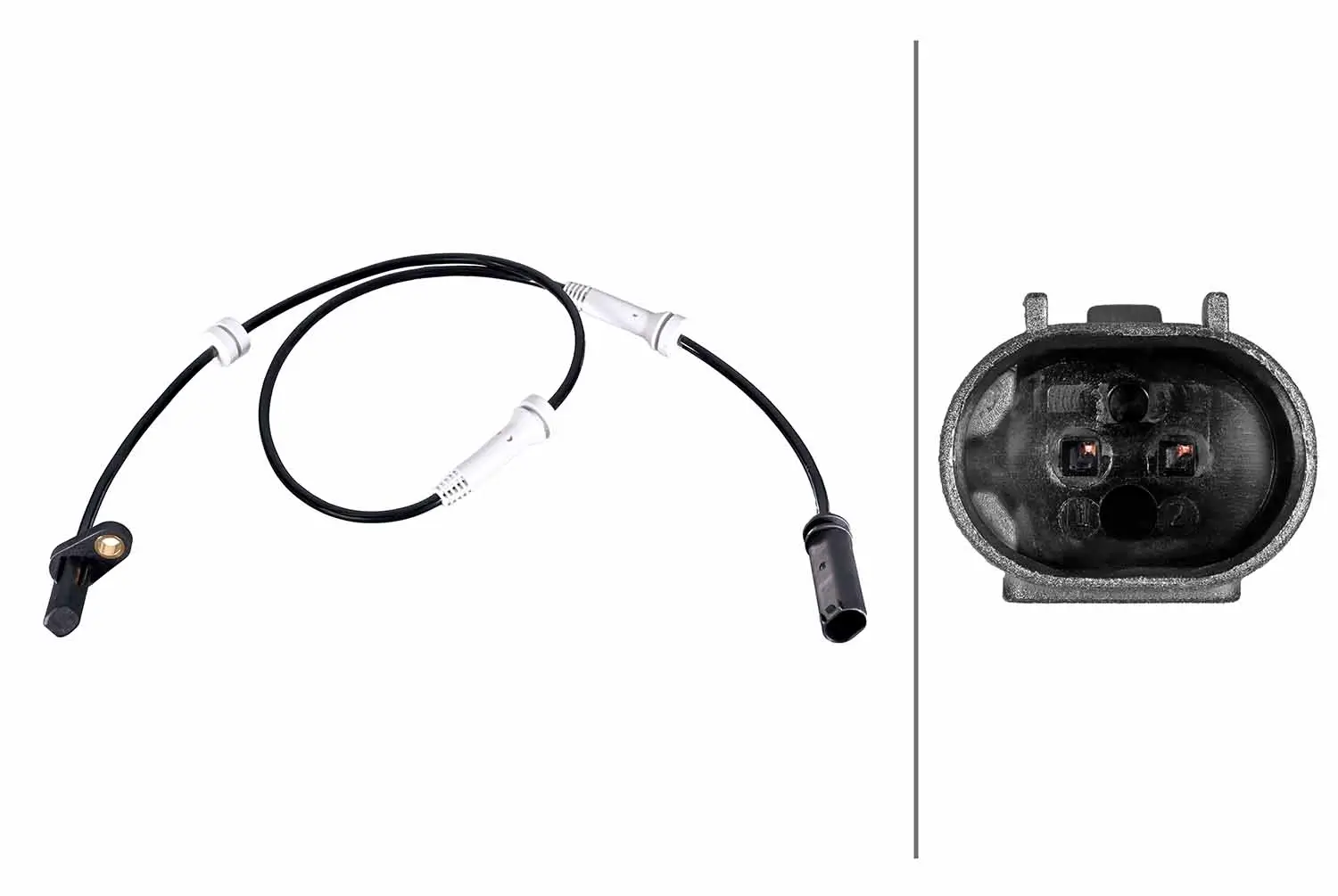 Sensor, Raddrehzahl Vorderachse HELLA 6PU 358 216-561