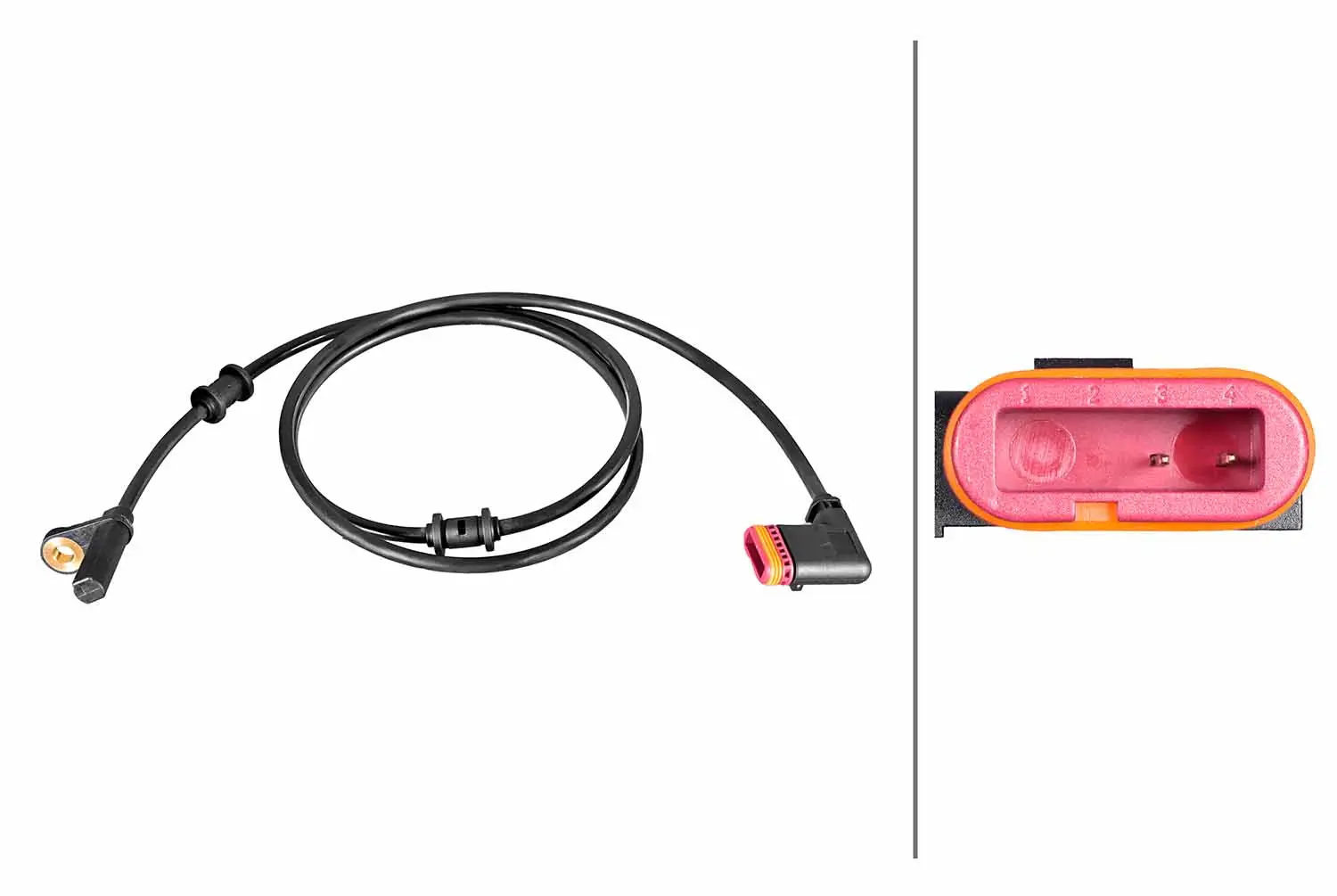 Sensor, Raddrehzahl Hinterachse HELLA 6PU 358 216-641