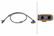Sensor, Raddrehzahl Hinterachse HELLA 6PU 358 216-651