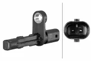 Sensor, Raddrehzahl Hinterachse HELLA 6PU 358 216-711