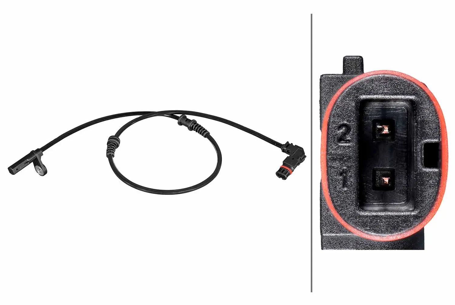 Sensor, Raddrehzahl Vorderachse HELLA 6PU 358 216-721