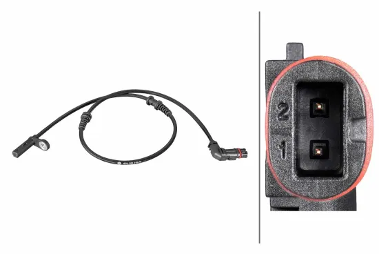 Sensor, Raddrehzahl Vorderachse HELLA 6PU 358 216-731 Bild Sensor, Raddrehzahl Vorderachse HELLA 6PU 358 216-731