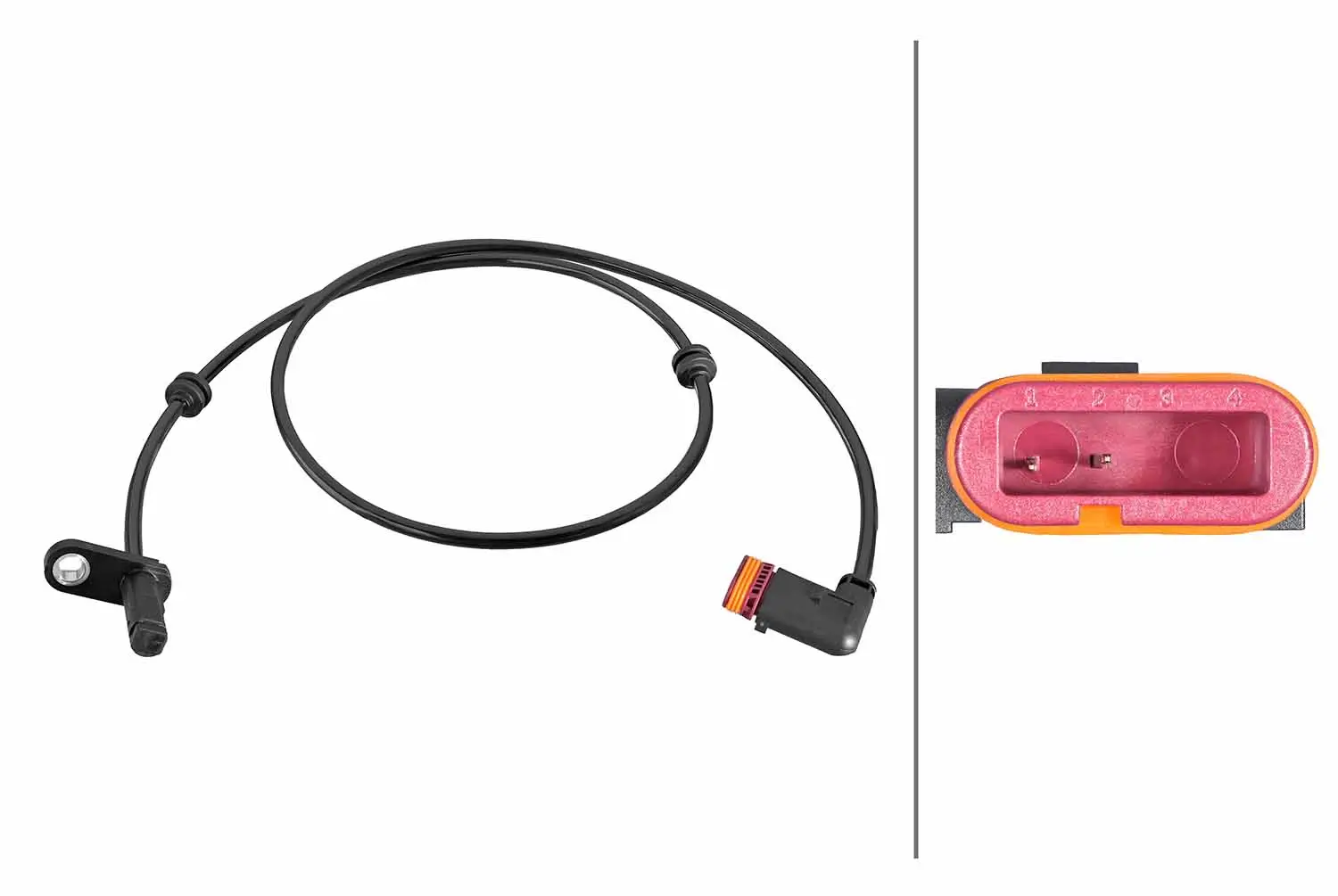 Sensor, Raddrehzahl Hinterachse HELLA 6PU 358 216-741