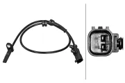 Sensor, Raddrehzahl Hinterachse HELLA 6PU 358 217-181
