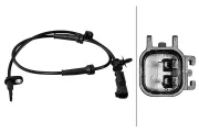 Sensor, Raddrehzahl Vorderachse HELLA 6PU 358 217-191