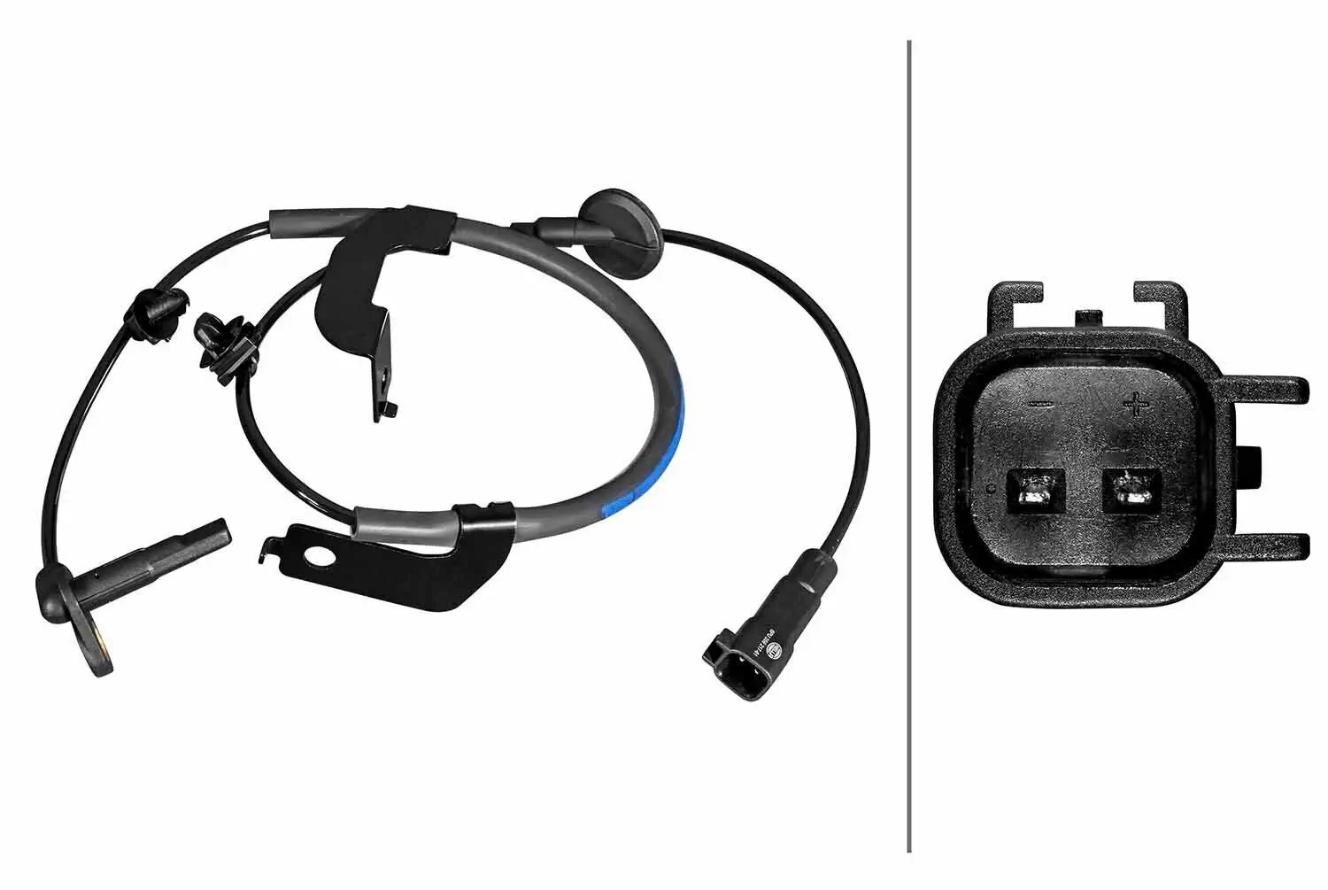 Sensor, Raddrehzahl Vorderachse rechts HELLA 6PU 358 217-611