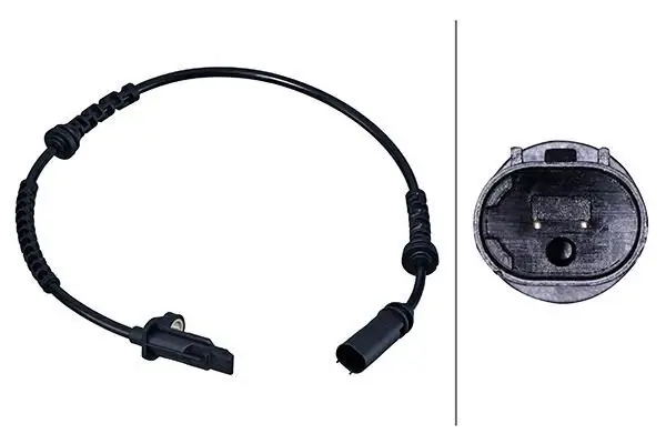 Sensor, Raddrehzahl Vorderachse HELLA 6PU 358 218-311