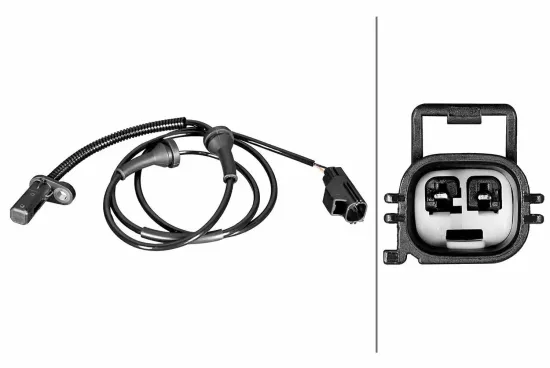 Sensor, Raddrehzahl Vorderachse rechts HELLA 6PU 358 218-421 Bild Sensor, Raddrehzahl Vorderachse rechts HELLA 6PU 358 218-421