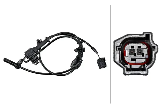 Sensor, Raddrehzahl Vorderachse links Vorderachse rechts HELLA 6PU 358 219-381 Bild Sensor, Raddrehzahl Vorderachse links Vorderachse rechts HELLA 6PU 358 219-381