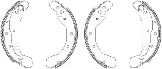 Bremsbackensatz HELLA 8DB 355 003-481 Bild Bremsbackensatz HELLA 8DB 355 003-481