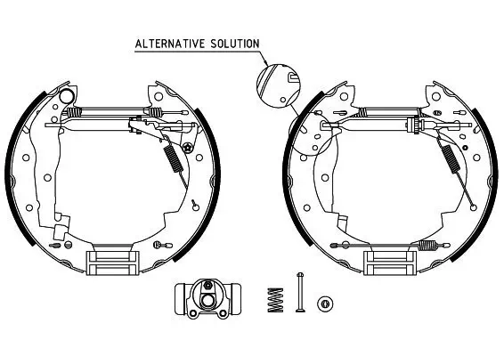 Bremsbackensatz HELLA 8DB 355 004-251