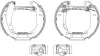 Bremsbackensatz Hinterachse HELLA 8DB 355 003-701 Bild Bremsbackensatz Hinterachse HELLA 8DB 355 003-701