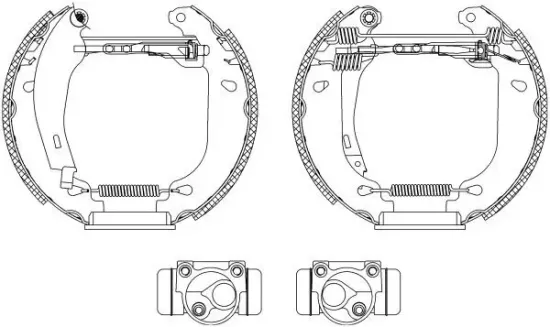 Bremsbackensatz HELLA 8DB 355 003-761 Bild Bremsbackensatz HELLA 8DB 355 003-761