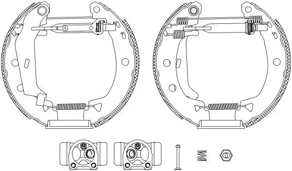 Bremsbackensatz HELLA 8DB 355 004-011