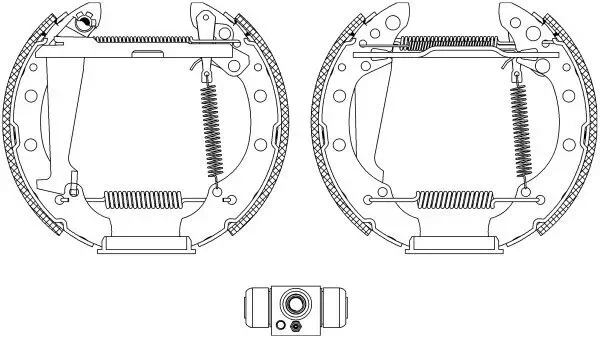 Bremsbackensatz HELLA 8DB 355 004-961