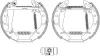 Bremsbackensatz HELLA 8DB 355 004-961