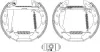 Bremsbackensatz HELLA 8DB 355 004-981 Bild Bremsbackensatz HELLA 8DB 355 004-981