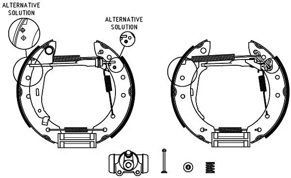 Bremsbackensatz HELLA 8DB 355 004-431