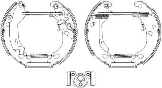 Bremsbackensatz HELLA 8DB 355 004-311 Bild Bremsbackensatz HELLA 8DB 355 004-311