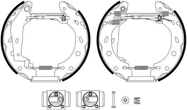 Bremsbackensatz HELLA 8DB 355 022-351