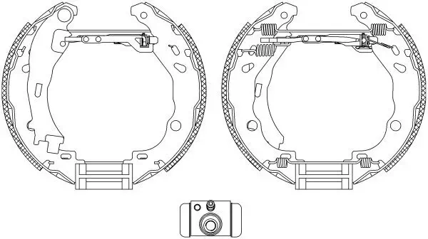 Bremsbackensatz HELLA 8DB 355 005-111