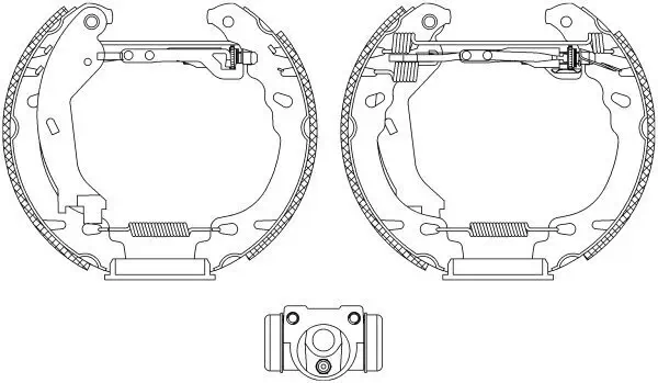 Bremsbackensatz HELLA 8DB 355 005-261