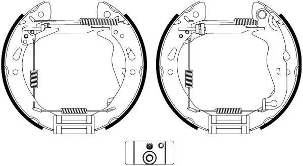 Bremsbackensatz HELLA 8DB 355 022-921