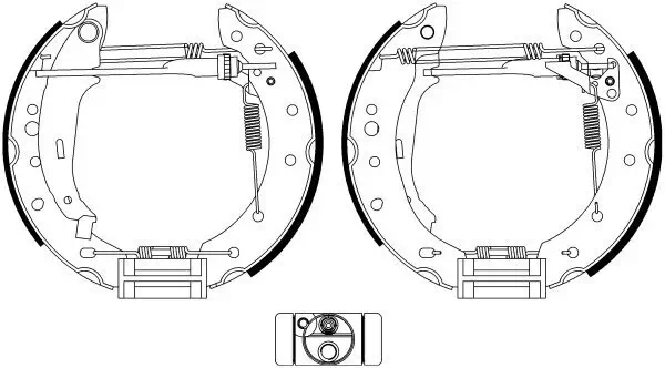 Bremsbackensatz HELLA 8DB 355 022-901