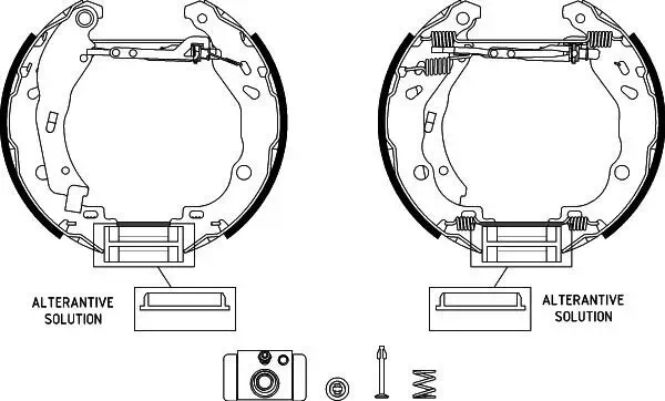 Bremsbackensatz HELLA 8DB 355 022-511