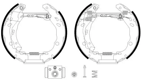 Bremsbackensatz HELLA 8DB 355 038-121