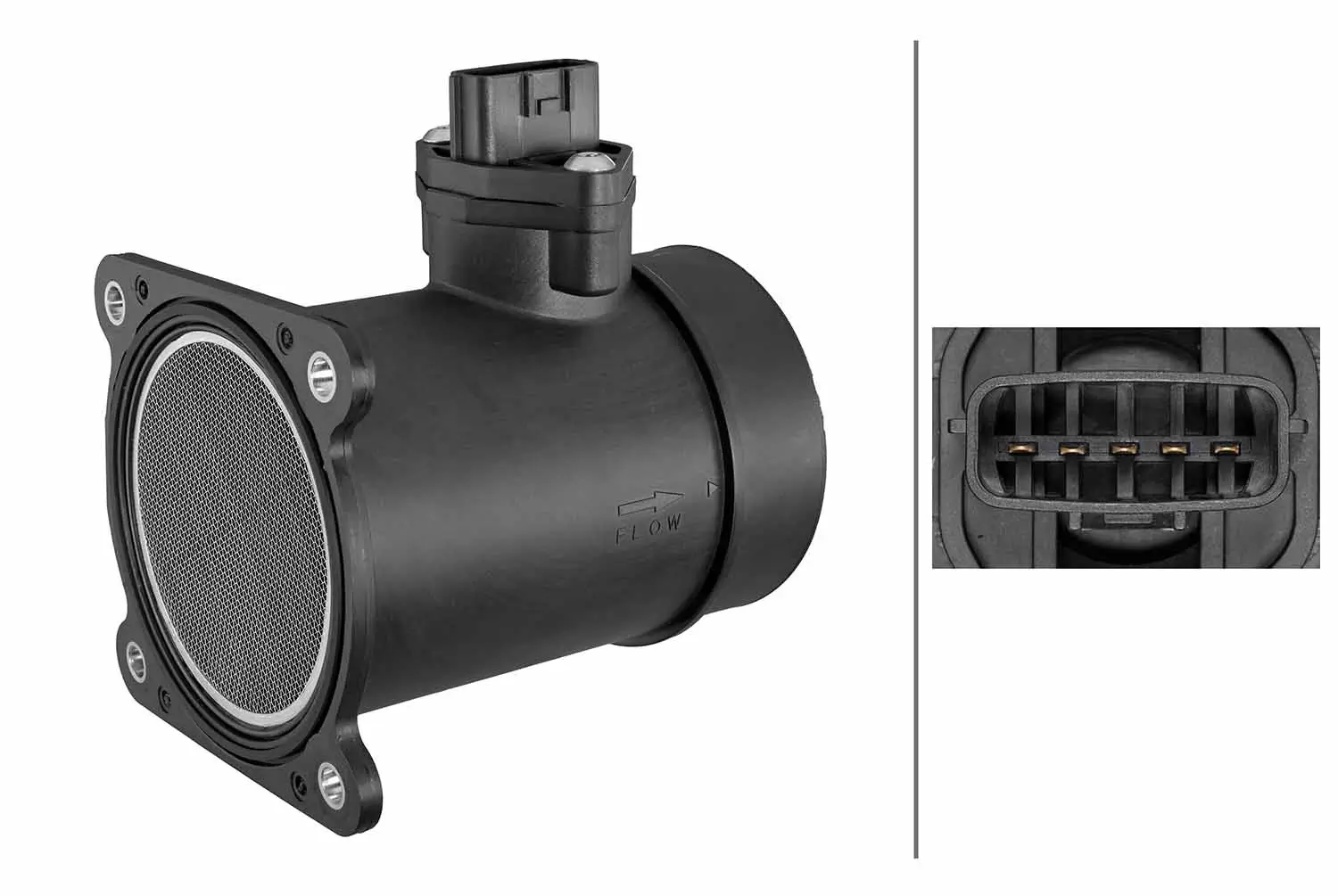 Luftmassenmesser 12 V HELLA 8ET 358 348-011