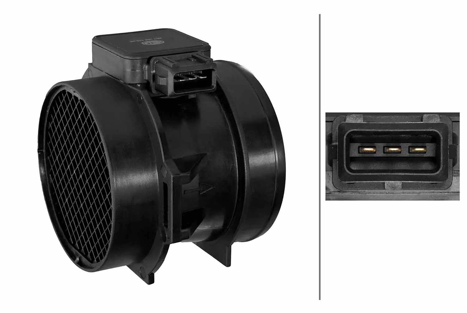 Luftmassenmesser 12 V HELLA 8ET 358 348-061