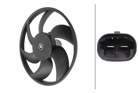 Lüfter, Motorkühlung 12 V HELLA 8EW 366 420-021 Bild Lüfter, Motorkühlung 12 V HELLA 8EW 366 420-021