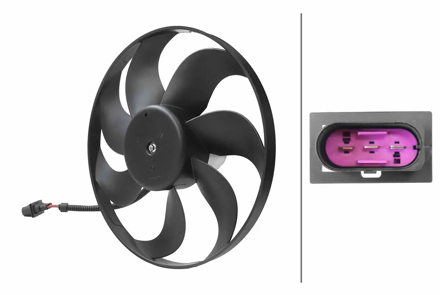 Lüfter, Motorkühlung 12 V HELLA 8EW 366 420-081