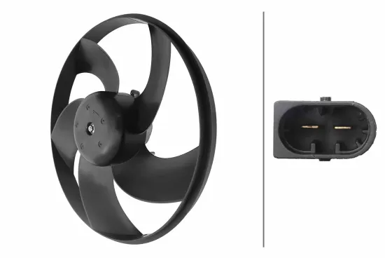 Lüfter, Motorkühlung 12 V HELLA 8EW 366 420-251 Bild Lüfter, Motorkühlung 12 V HELLA 8EW 366 420-251