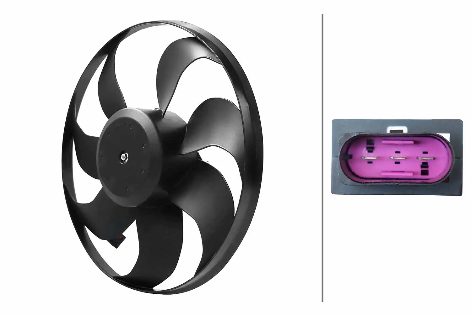 Lüfter, Motorkühlung 12 V HELLA 8EW 366 420-281