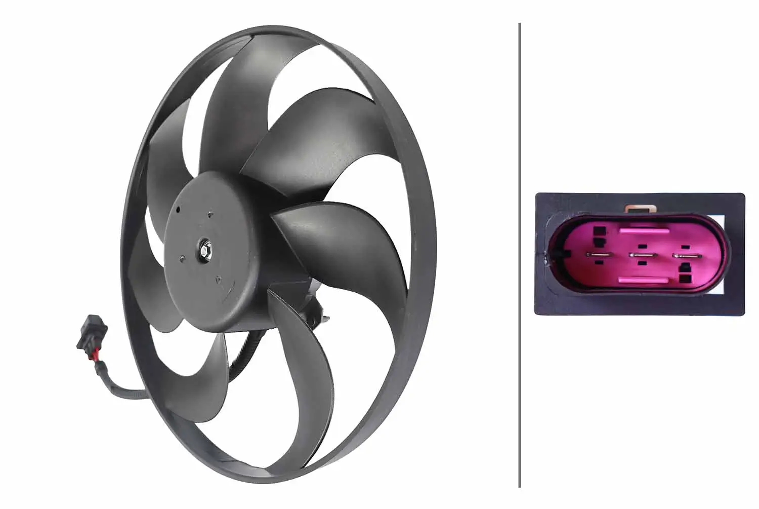 Lüfter, Motorkühlung 12 V HELLA 8EW 366 420-311