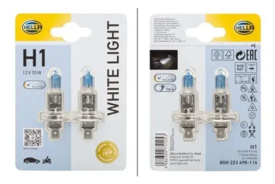 Glühlampe, Fernscheinwerfer 12 V 55 W H1 HELLA 8GH 223 498-114 Bild Glühlampe, Fernscheinwerfer 12 V 55 W H1 HELLA 8GH 223 498-114