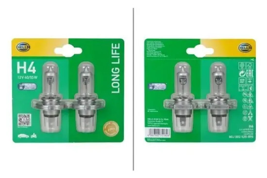 Glühlampe, Fernscheinwerfer 12 V 60/55 W H4 HELLA 8GJ 002 525-894 Bild Glühlampe, Fernscheinwerfer 12 V 60/55 W H4 HELLA 8GJ 002 525-894