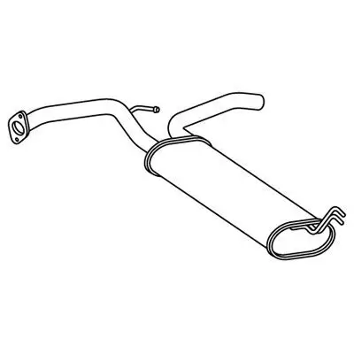 Endschalldämpfer hinten HELLA 8LD 366 032-261 Bild Endschalldämpfer hinten HELLA 8LD 366 032-261