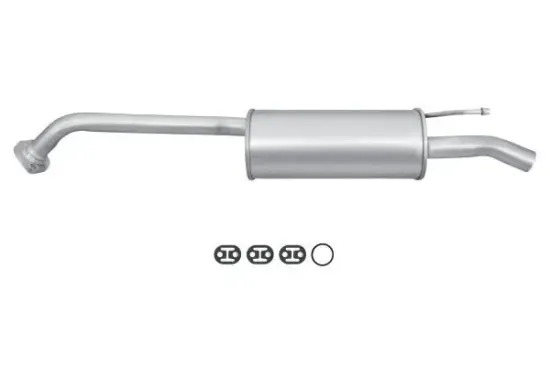 Endschalldämpfer hinten HELLA 8LD 366 033-571 Bild Endschalldämpfer hinten HELLA 8LD 366 033-571
