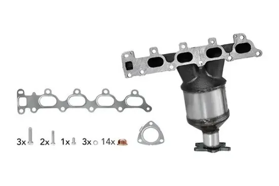 Krümmerkatalysator vorne HELLA 8LF 366 055-261 Bild Krümmerkatalysator vorne HELLA 8LF 366 055-261