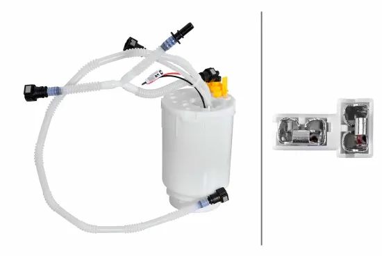 Schlingertopf, Kraftstoffpumpe 12 V HELLA 8TF 358 312-521 Bild Schlingertopf, Kraftstoffpumpe 12 V HELLA 8TF 358 312-521