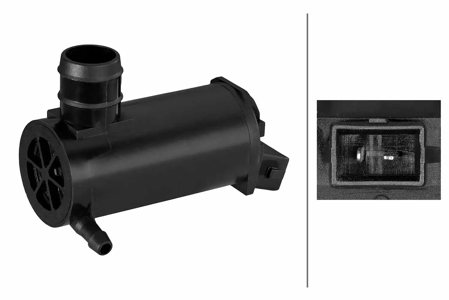 Waschwasserpumpe, Scheibenreinigung 12 V vorne HELLA 8TW 006 848-651