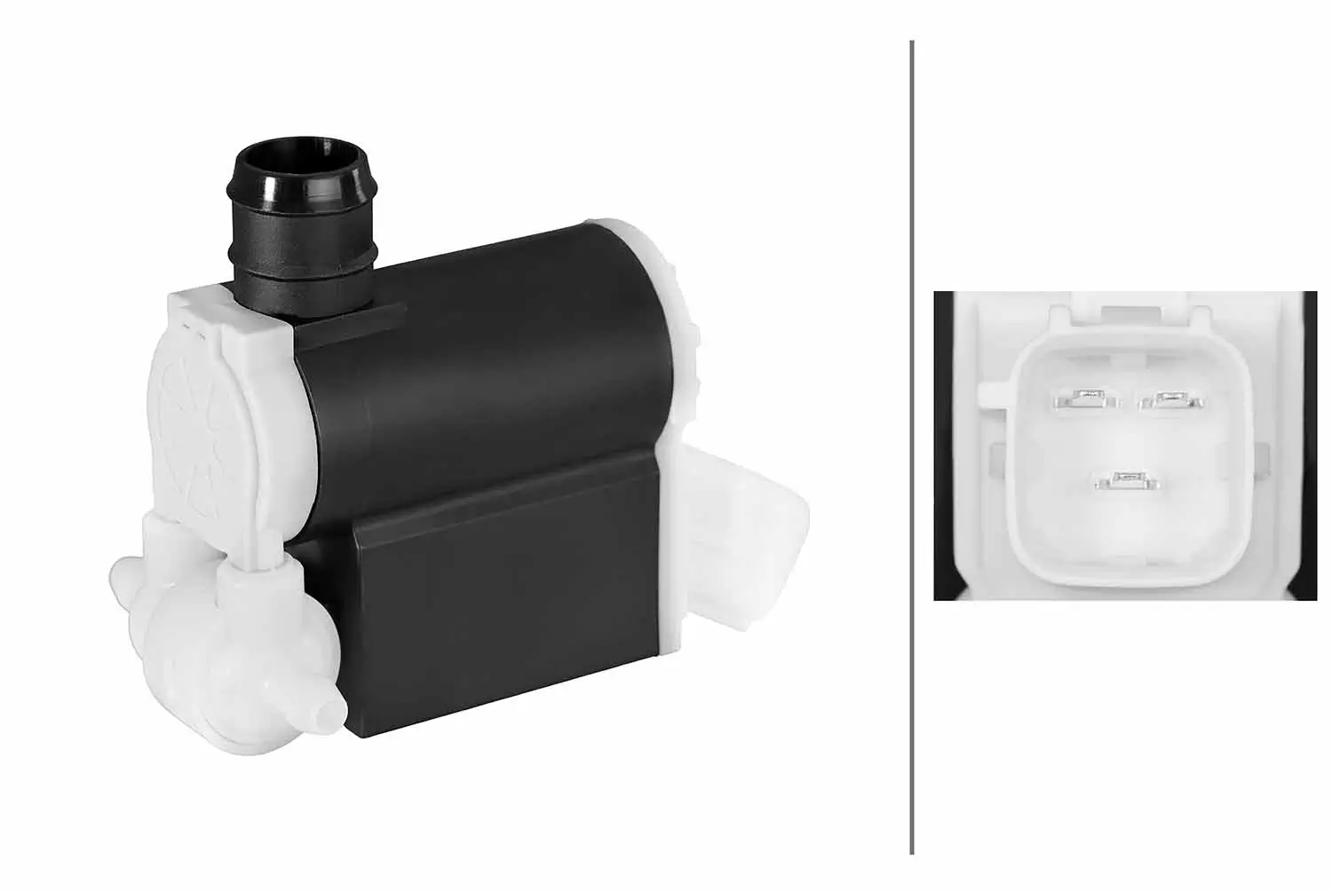 Waschwasserpumpe, Scheibenreinigung 12 V vorne HELLA 8TW 006 848-681