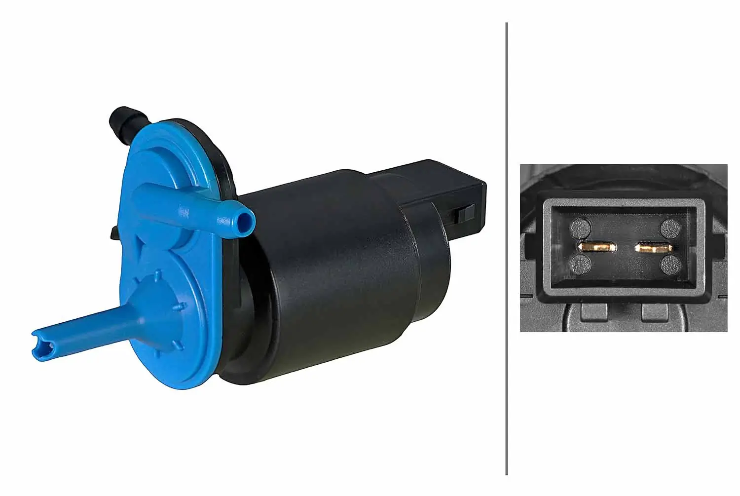 Waschwasserpumpe, Scheibenreinigung 12 V vorne HELLA 8TW 006 848-701